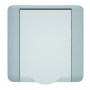 Falicsatlakozó, Square, fényes metálszürke keret-fehér ajtó szín